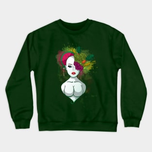 Lady in Veg Crewneck Sweatshirt